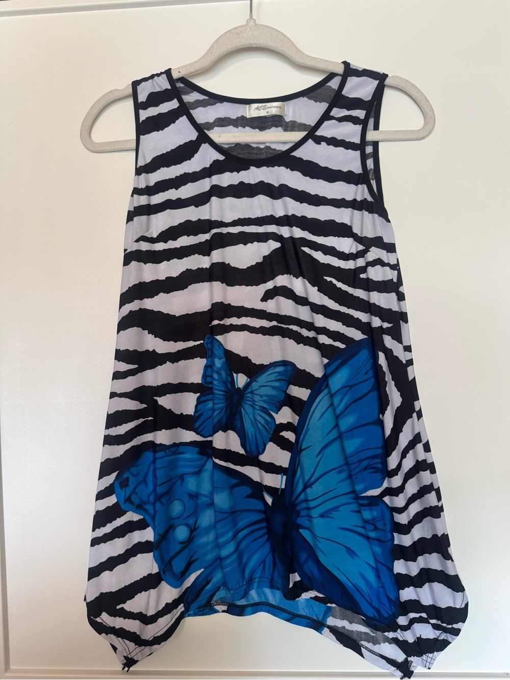 Hanky hem butterfly tunic